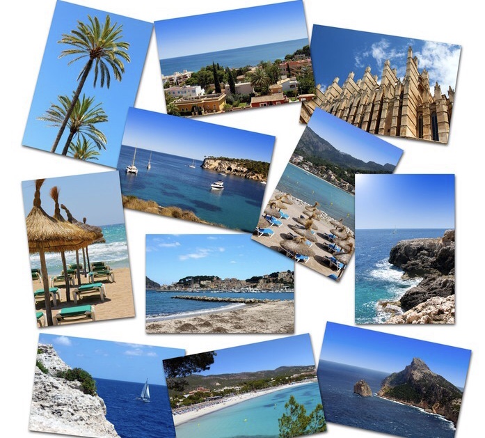 photo collage from mallorca vacations